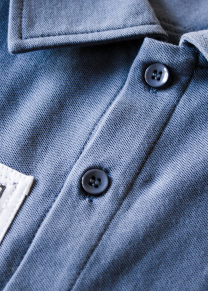 Slow Cars Cropped Button Up